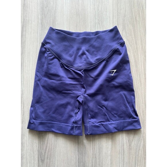 Gymshark‎ Sweat Seamless Shorts Galaxy Purple size XS - Picture 1 of 3